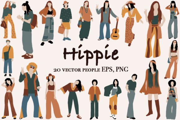 Download Abstract Hippie Clipart - Premium Bundle