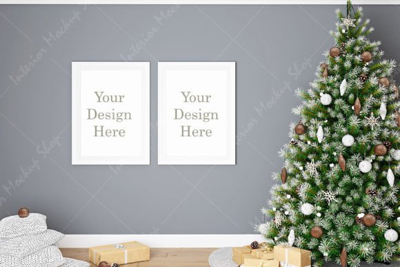 Download Frame Mockup Christmas - 306 - Mockup christmas Collection