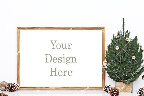 Download Frame Mockup Christmas - 305 - Mockup christmas Collection
