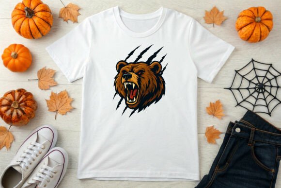 Download Ferocious Brown Bear Head Mascot - Premium Resources